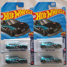 2026 HOT WHEELS HONDA CIVIC CUSTOM LOT OF 4 HTF 1:64