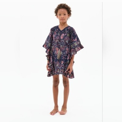 NWOT Calypso St. Barth Girl's Pasha Kaftan Kids, Cotton/Linen $95