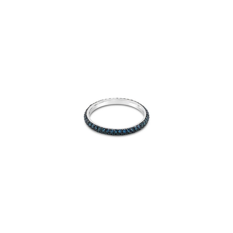 Le Vian 14K White Gold Cocktail Ring for Women 0.77 cts Blue Diamonds Size 7