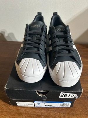 Size 7 - Adidas Streetcheck Cloudfoam Court Low Black White