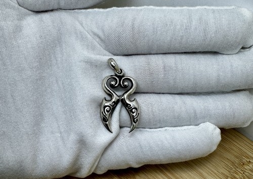 Sterling Silver 925 Flamingo Heart Necklace Cute Love Bird Pendant Necklace - Picture 14 of 17