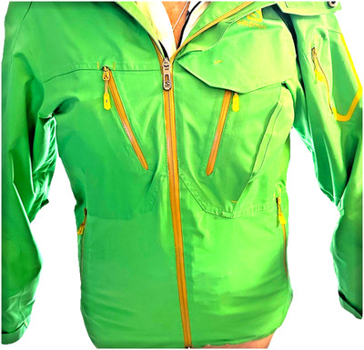 Salomon Ski Snowboard Jacket  Size Small Green Full Zip Hooded Coat