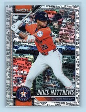 2026 Topps Brice Matthews #132 Opening Day Foil Houston Astros