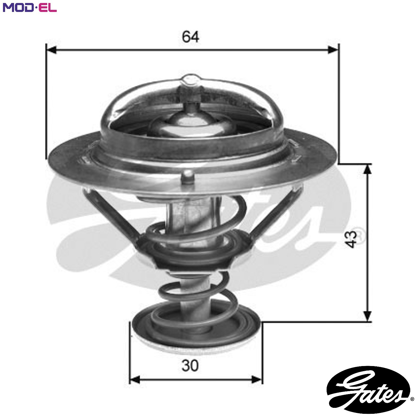THERMOSTAT COOLANT TH27088G1 FOR MITSUBISHI SPORT/MONTERO/PAJERO/WAGON/SHOGUN