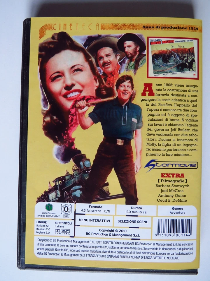La via dei giganti - DVD Film Western 1939 completo di copia  Locandina del Film - Immagine 2 di 3