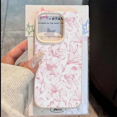 Pink Lily Handyhülle für iPhone 17 16 15 14 13 Pro Max Air 16E - Stoßfest TPU