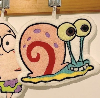 New 8  GARY THE SNAIL Plush Hand Towel SPONGEBOB Bathroom Kitchen Hanging