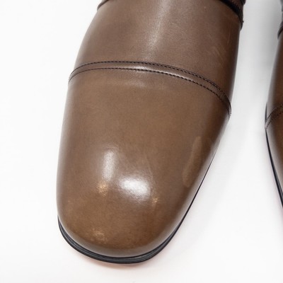Christian Louboutin Mortimer Brown Leather Monk Strap  display picture 2
