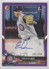 2018 Bowman Prospect Purple 202/250 Erich Uelmen Erich Uelman #PA-EU Auto 0g4