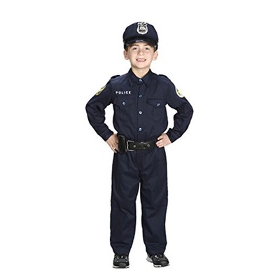 Aeromax Jr. Police Officer Costume - Size 8/10 With Cap, Badge & Belt, Realistic Role Play Set - View #6