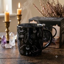 CRYSTAL WITCH CERAMIC MUG – 360ML – GOTHIC WITCHY MYSTICAL