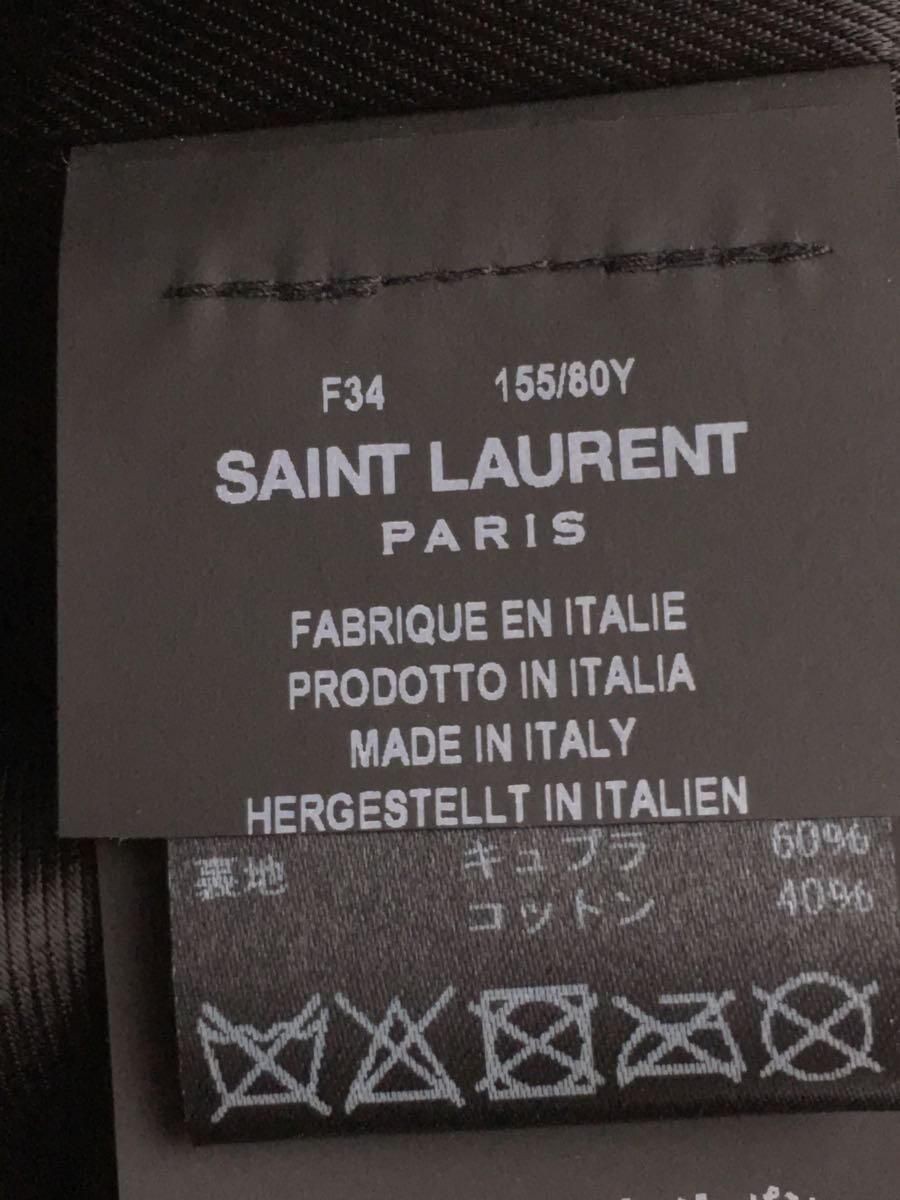 Giacca pilota SAINT LAURENT doppia pelle BLK moto borchiata usata