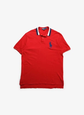Vintage Polo Ralph Lauren Big Pony Poloshirt rot Gr. XL / XXL - Bild 1 von 4