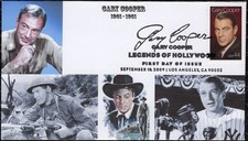 TOM O'HAGAN Color Laser : 2009 Movie Star, Gary Cooper w/Reverse-Side Text