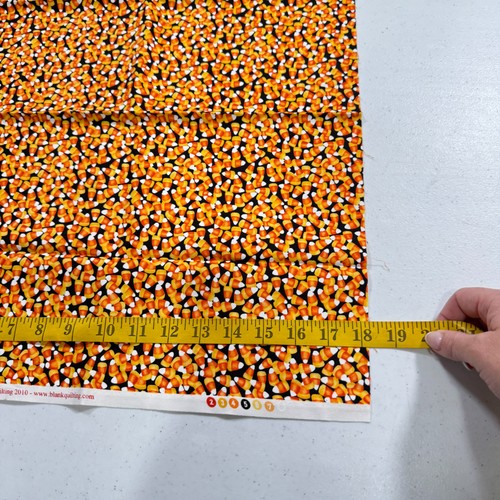 blank quilting fabric cotton peanut orange candy corn 5960 2010 18x43 - Picture 5 of 9