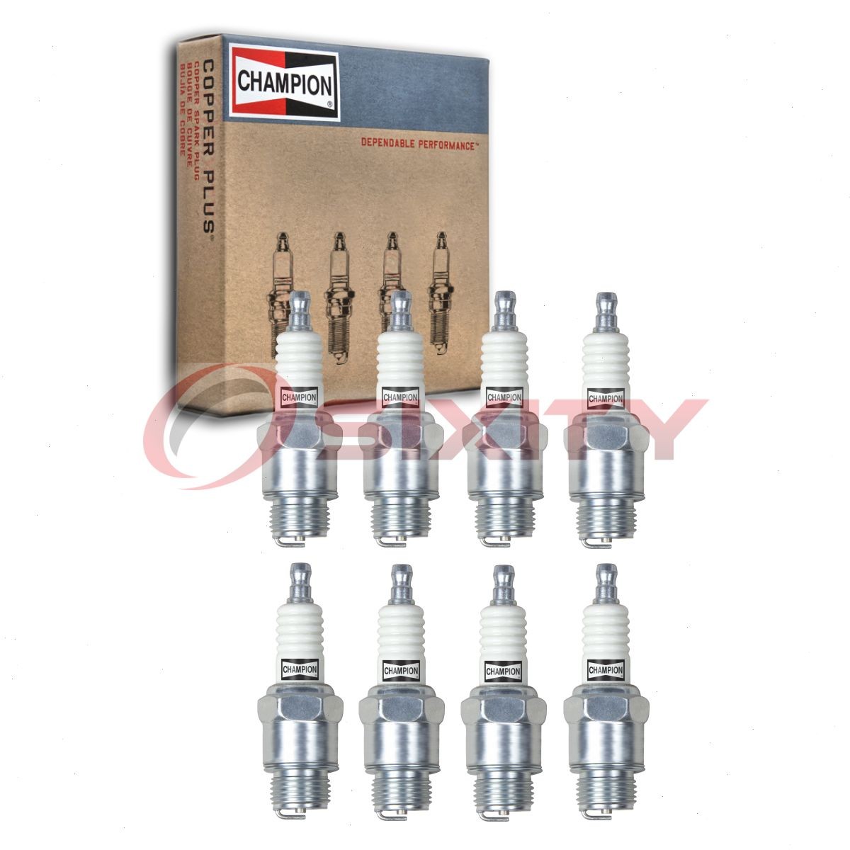 8 pc Champion Industrial Spark Plugs for 1934 Auburn Model 850X 4.6L L8 sk