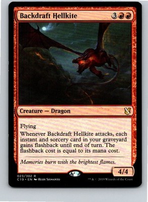 Magic the Gathering Backdraft Hellkite Commander 2019 MTG Free Shipping!