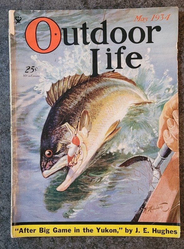 1934 MAY OUTDOOR LIFE MAGAZINE VOLUME LXXIII Number 5 Cover W H Hinton