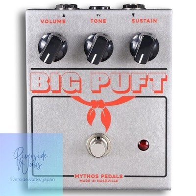 Mythos Pedale BigPuft Jr. Raw Aluminum Fuzz Limited Edition