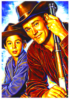 THE RIFLEMAN * Fun Novelty * TELEVISION * Art Card * ATC ACEO