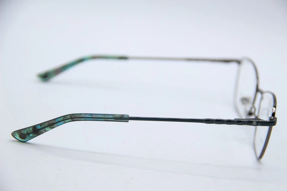 НОВЫЙ ADRIENNE VITTADINI STUDIO AV626 БИРЮЗОВЫЙ/ПИСТОЛЕТ ПОДЛИННЫЙ ОПРАВЫ ОЧКИ 49-16 - Изображение 4 из 4