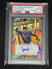 2024 Topps Chrome Orange Rookie Auto /25 Curtis Mead!🔥 PSA 10 HOT! 💎 