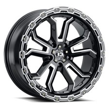 17x8 Vision 405 Korupt Gloss Black Milled Spoke Wheel 5x4.5 30mm