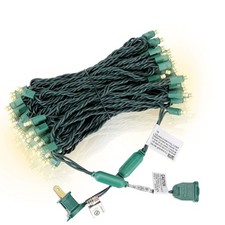 100 Counts Warm White LED Christmas Lights   50ft 5mm White Christmas Lights ...