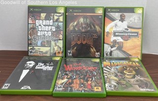 Lot Xbox 360 Game: GTA San Andreas Doom 3 Winning Eleven 8 The Godfather
