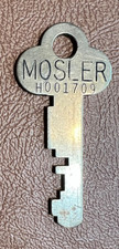 Vintage Old Flat MOSLER Safe Deposit Box Key - 1314 H001709