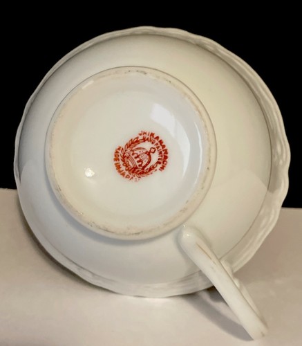 TAZZA DA TÈ VINTAGE NORITAKE CHIKARAMACHI PORCELLANA DIPINTA A MANO RICAMBIO GIAPPONE - Foto 5 di 9