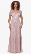 NWT Xscape 4806X Sz 10 Blush Pink Embellished A-line Gown