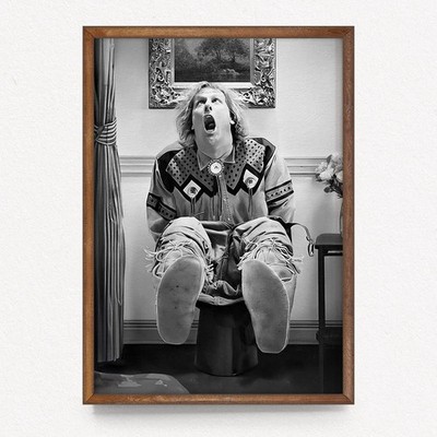 SALE! Dumb and Dumber Harry Dunne Poster, Funny Bathroom Toilet Humor Wall Art