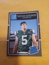 2016 Donruss Football Card Christian Hackenberg Rated Rookie #358. rookie card picture