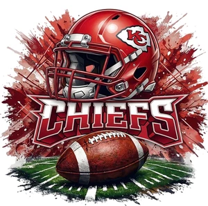 American Football Kansas City Chiefs Self Adhesive Vinyl Sticker