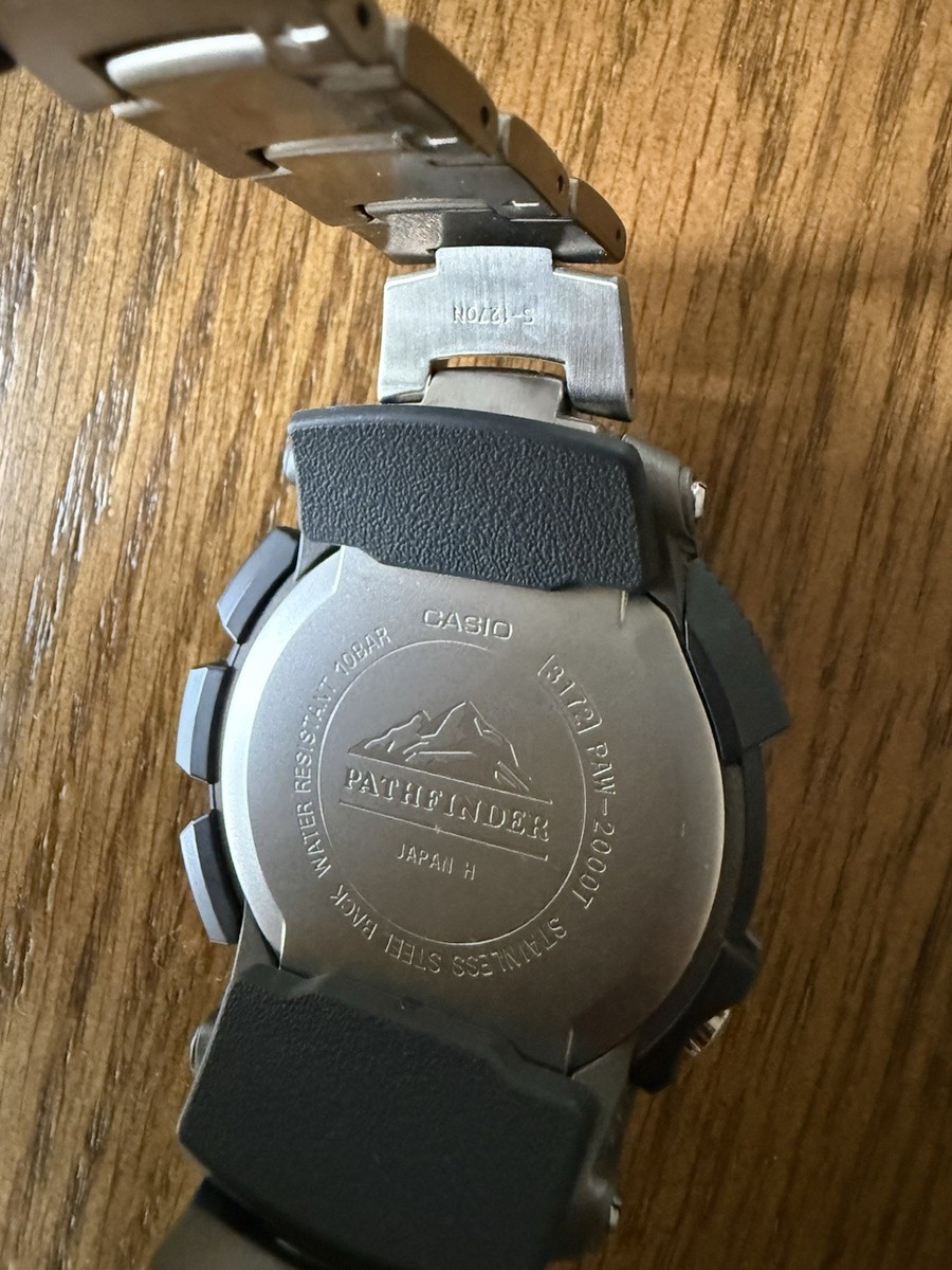 CASIO PAW-2000T Solar Digital Watch Radio Control Triple Sensor CASIO PAW-2000T Solar Digital Watch Radio Control Triple Sensor