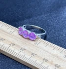 Sterling Silver Pink Sapphire Gemstone Ring-3.2 Grams-Size 8-Vintage Estate Find