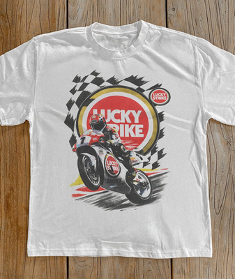 Lucky Strike Classic Vintage Motor Racing T-Shirt