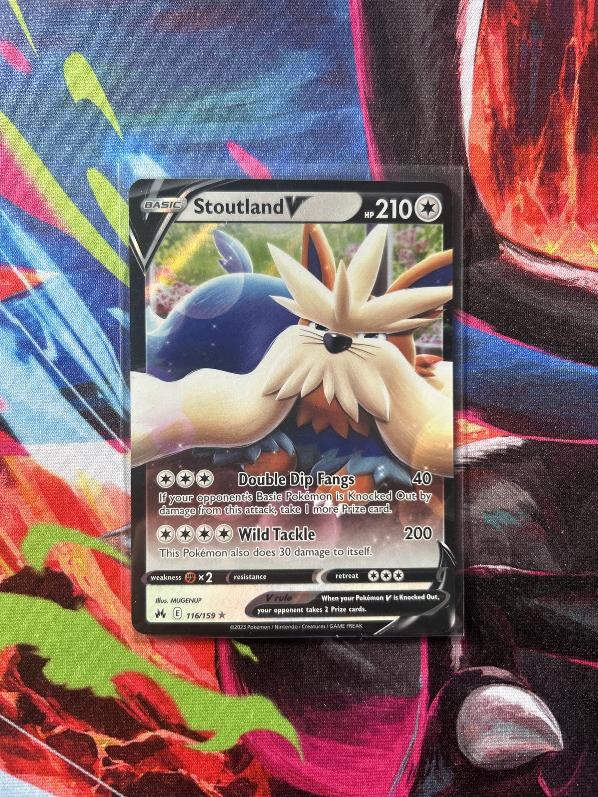 Stoutland V 116/159 Holo Rare - SWSH: Crown Zenith - Pokemon TCG NM
