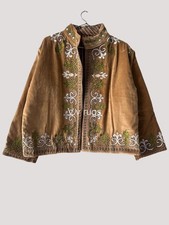 Colorful Suzani Embroidered Coat Unique Boho Jacket Handmade Artisan Ethnic Coat