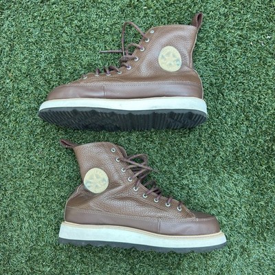 Converse 162354C Chuck Taylor All Star Crafted Leather Boots M8 W9.5 Brown Tan 