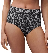 Chantelle 11D7 Soft Stretch Print Brief Panty Grey Leopard O/S 