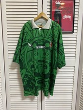 Vintage Mexico National Team 11 Aztec 1996-1998 Football Soccer Jersey Kit Sz XL