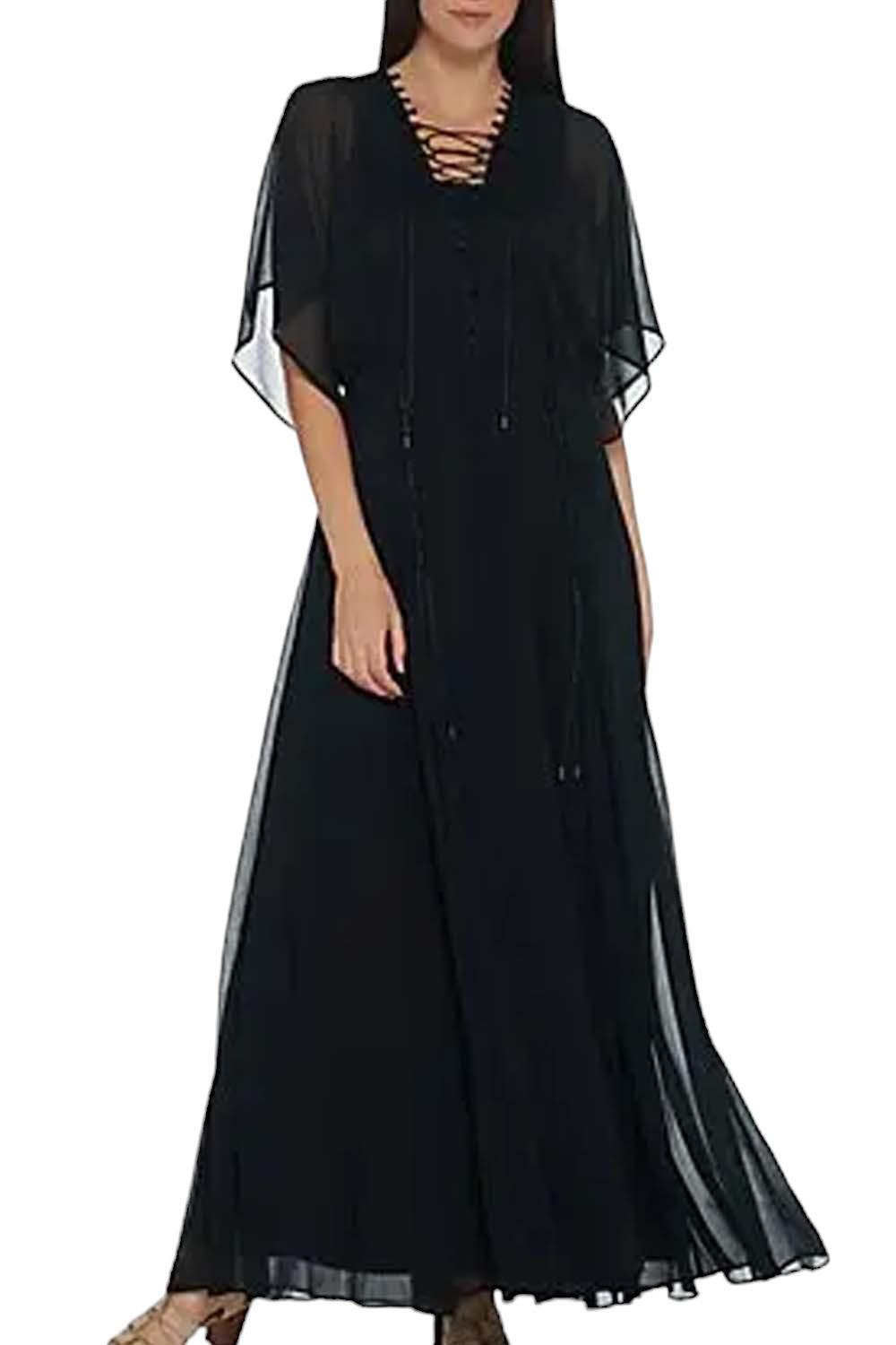 Laurie Felt Boho Chic Maxi Dress Black