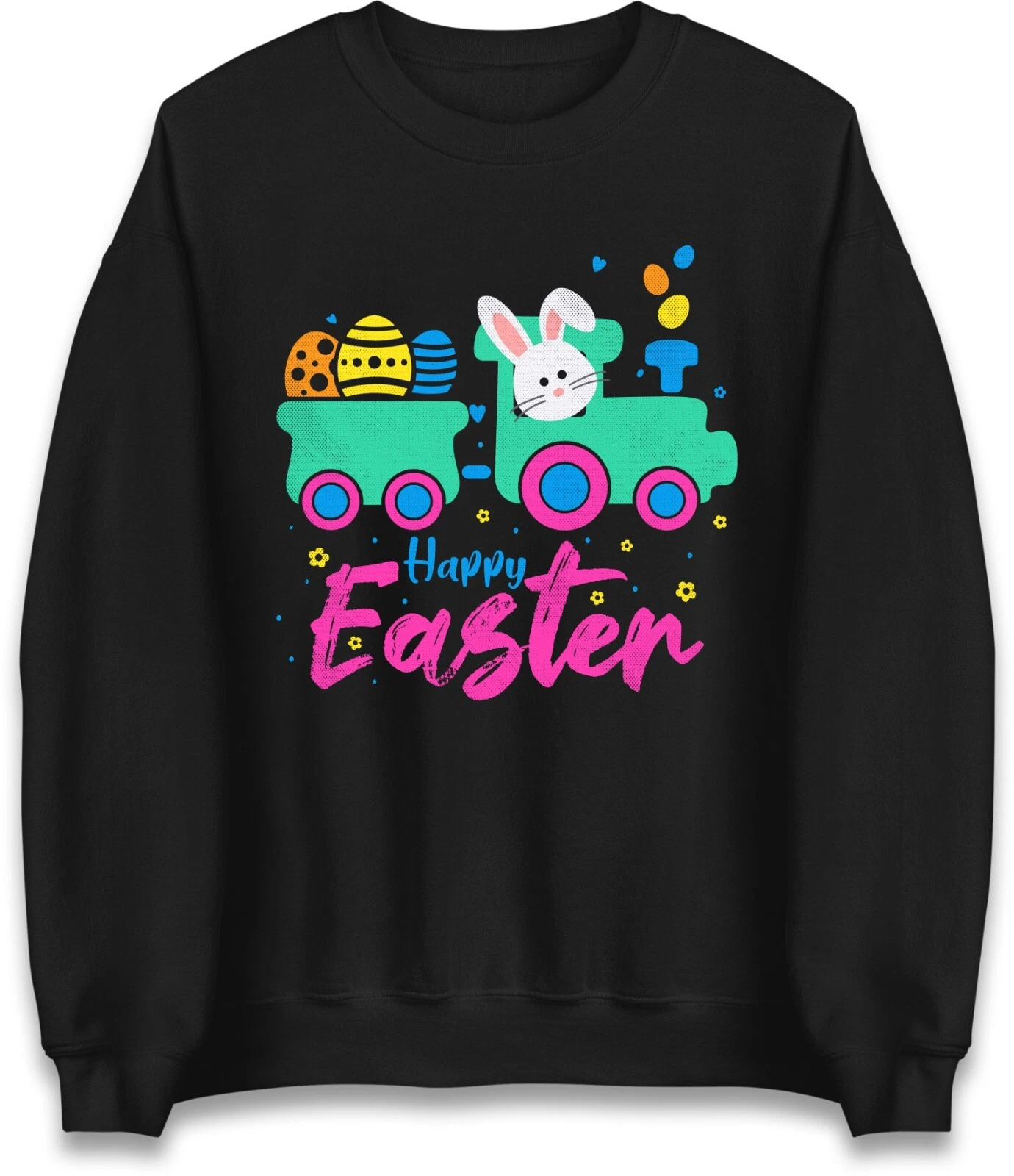 Happy Easter Jumper Bunny Egg Hunt Religious Festive Sweatshirt
