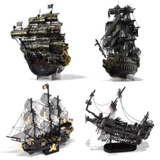 Piececool 3D Metal Puzzle High-difficulty Pirate Ship Warship Model Assembly Toy