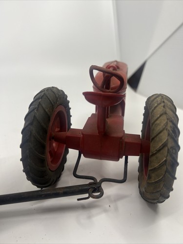 Farm toy Vintage 1950 International Farmall plastic tractor with plastic wagon - Picture 6 of 13