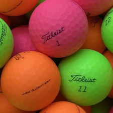 30 Titleist Velocity Matt Bunt Golfbälle AAAA Lakeballs Top-Qualität matte