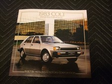 1983 Dodge Colt Original Sales Brochure