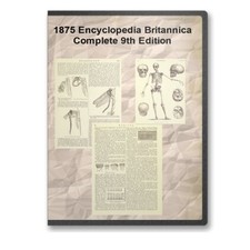 1875 Encyclopedia Britannica: Complete 25 Volume 9th Edition - E27